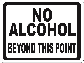 No Alcohol sign