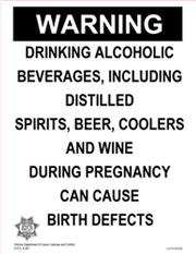 Pregnancy warning sign (English)